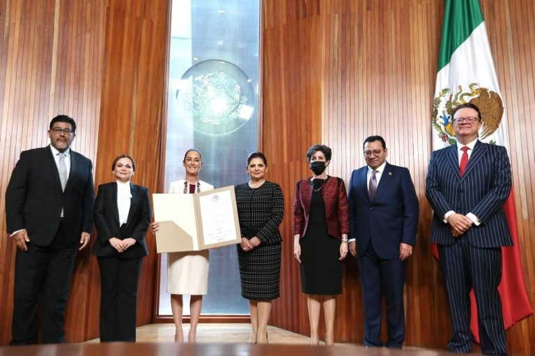 ENTREGA TEPJF CONSTANCIA DE MAYORÍA COMO PRESIDENTA ELECTA A CLAUDIA SHEINBAUM PARDO