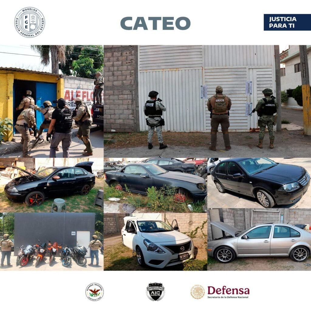 Desarticulada célula vinculada al robo de autos que operaba en Cuernavaca y Jiutepec
