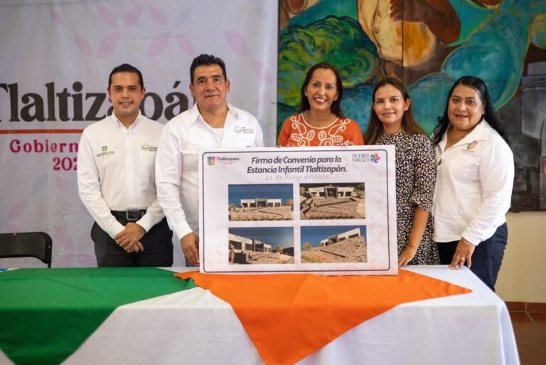 Firma de convenio de colaboración para construcción  de Centro de Atención Infantil en Tlaltizapán