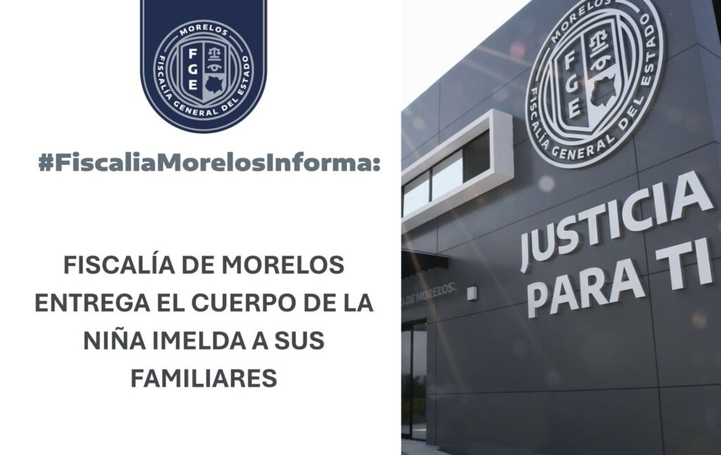 Entrega Fiscalía cuerpo de la pequeña Imelda