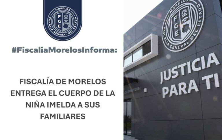 Entrega Fiscalía cuerpo de la pequeña Imelda