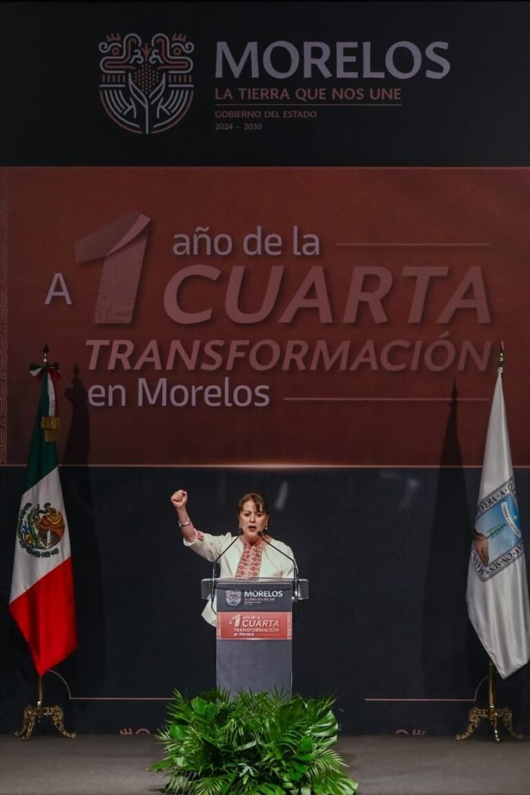 Una realidad la transformación de Morelos a un año de gobierno de Margarita González Saravia